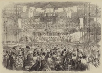 Distribution at the Crystal Palace of the Prizes Gained in the Rifle-Shooting Contest